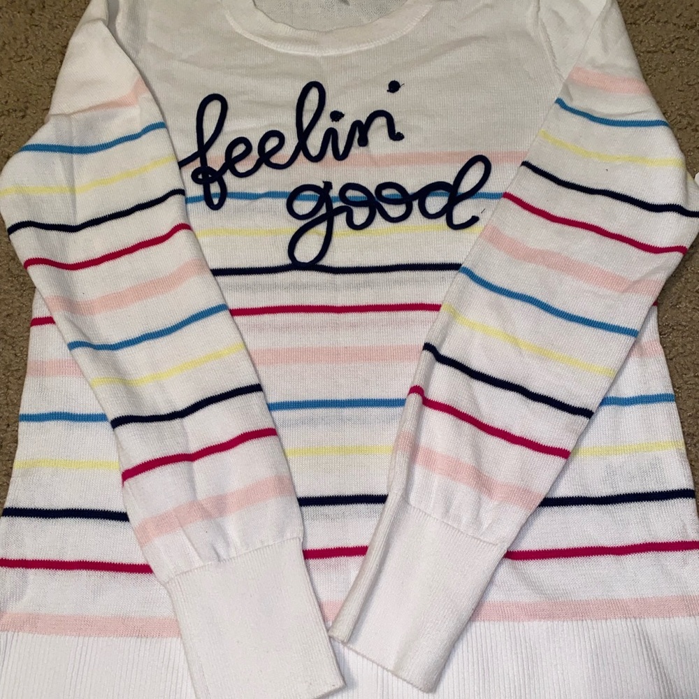 Time & tru striped Sweater